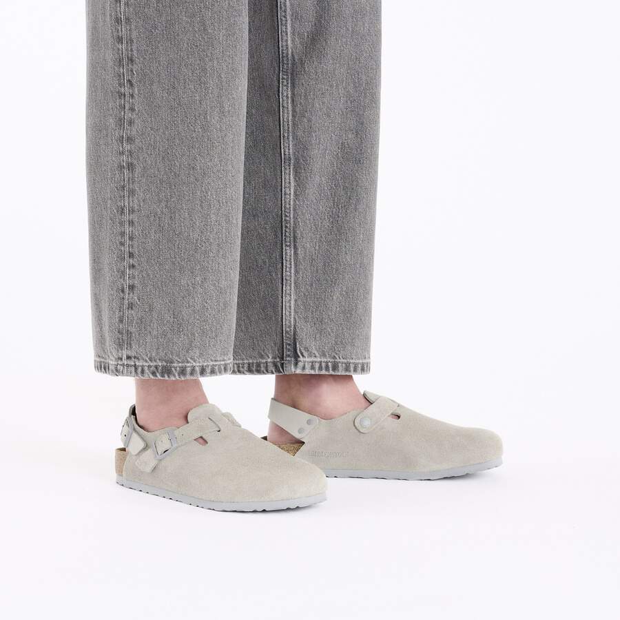 Tokio Suede Leather - Stone Coin