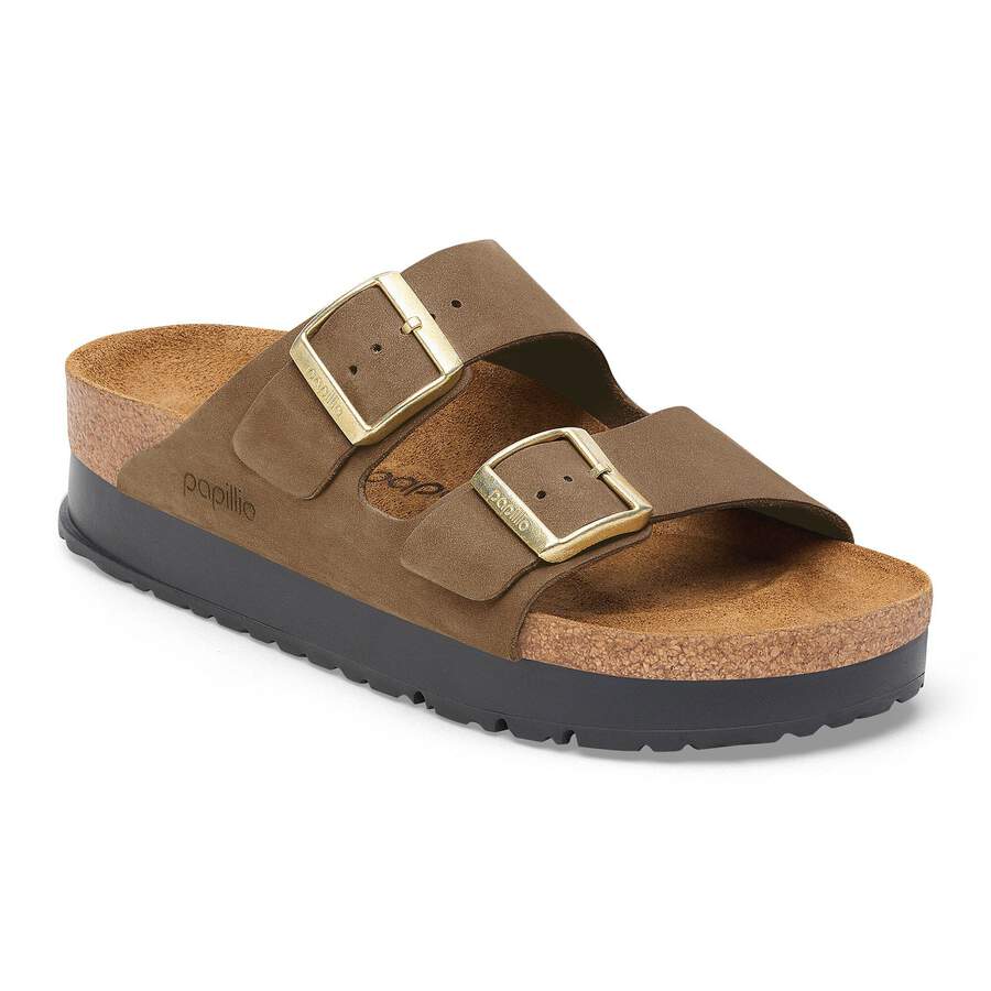 Arizona PAP Flex Platform Nubuck Leather - Dark Tea
