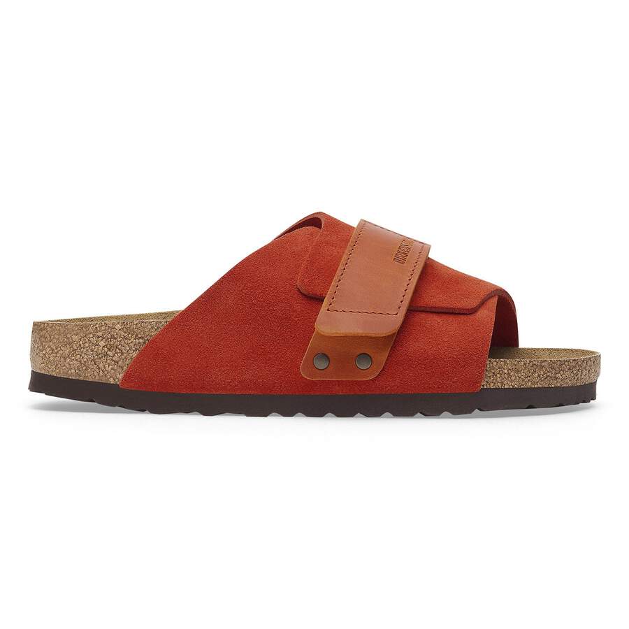 Kyoto Nubuck Leather/Suede - Rust Brown
