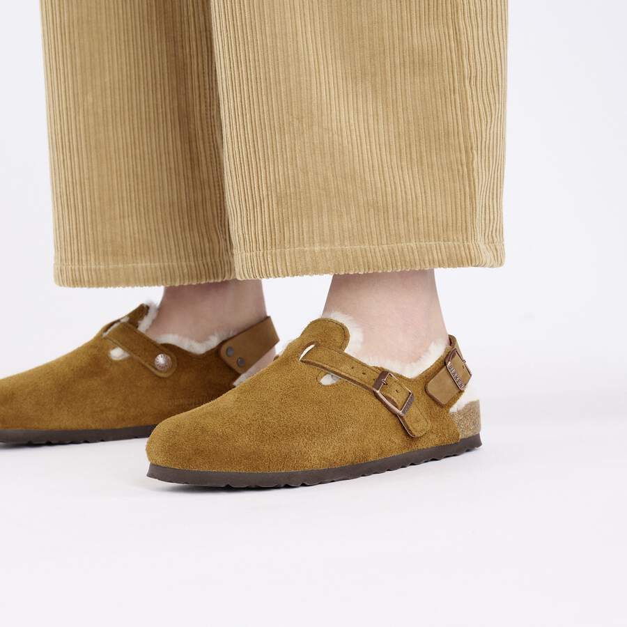 Tokio Shearling Suede Leather - Mink