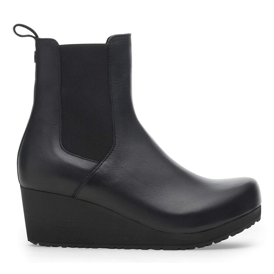 Ebba Slip On Natural Leather - Black/Black