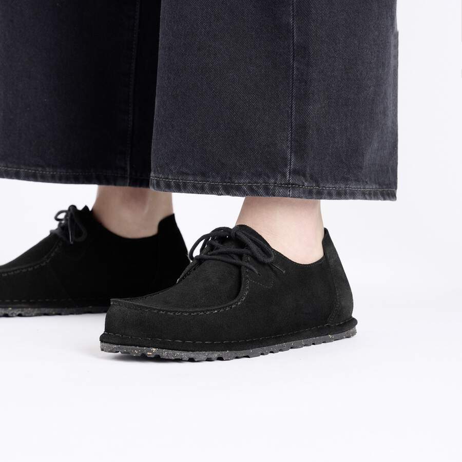 Utti Lace Suede Leather - Black