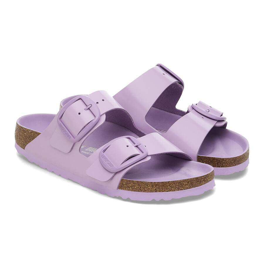 Arizona Big Buckle Natural Leather Patent - High-Shine Crocus Tonal Buckle