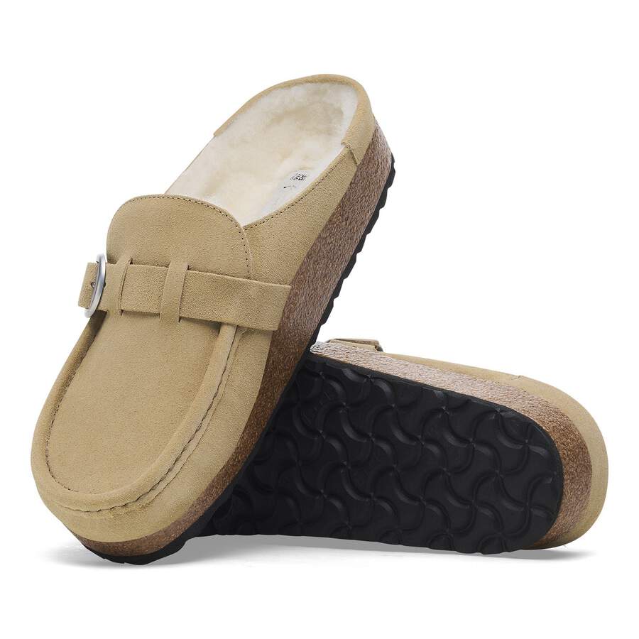 Buckley Shearling Suede Leather - Taupe
