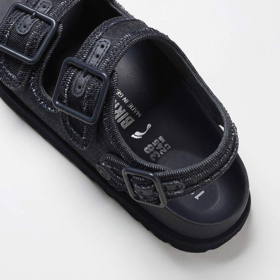 1774 Milano Denim Leather-Cotton - Dark Wash Denim