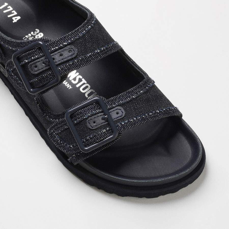 1774 Milano Denim Leather-Cotton - Dark Wash Denim