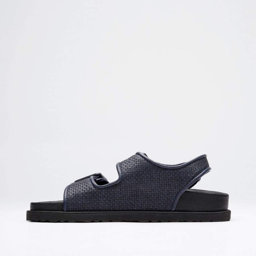 1774 Milano Raffia Mischmaterial - Dark Navy