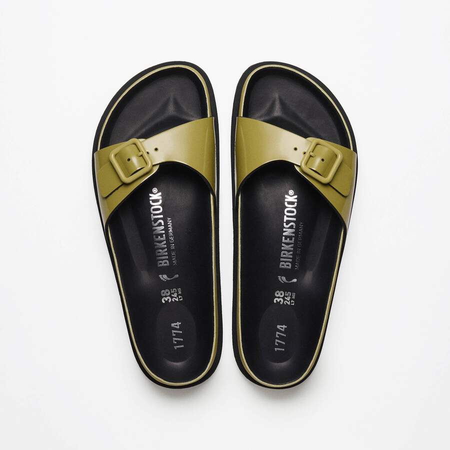 1774 Madrid Leather Patent Leather - Golden Olive