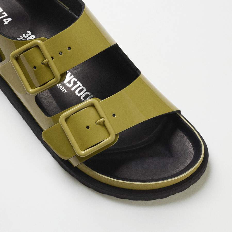 1774 Milano Leather Patent Leather - Golden Olive