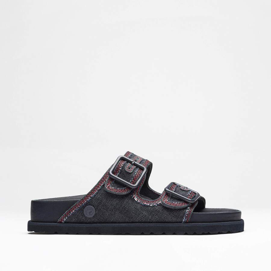 1774 Arizona Denim Leather-Cotton - Dark Wash Denim
