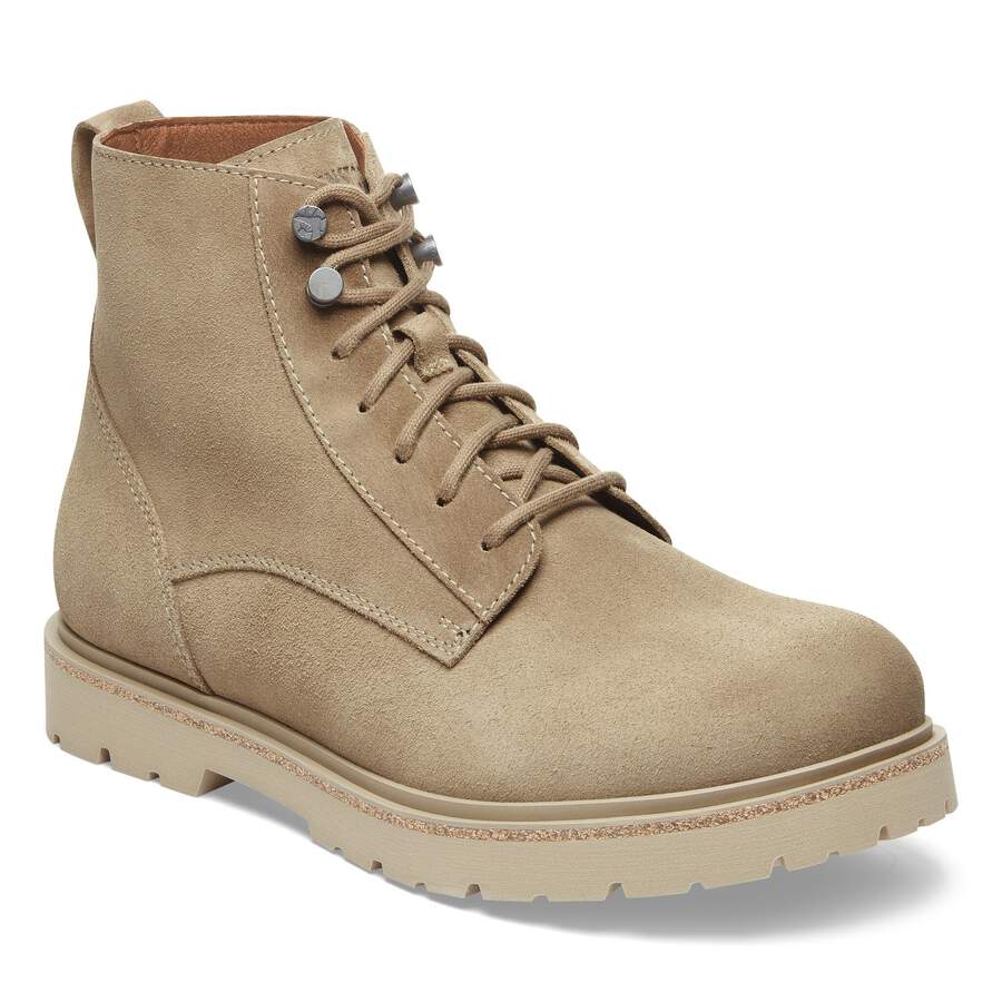 Highwood Lace Mid Men Suede Leather - Taupe