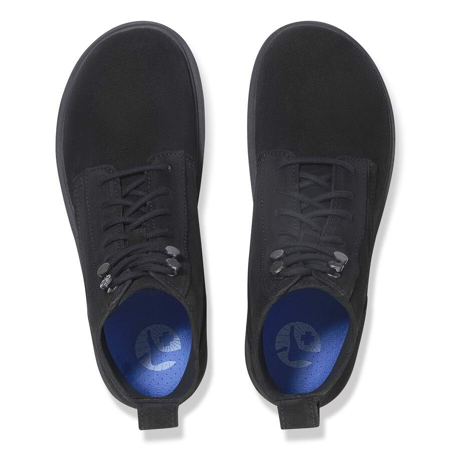 Highwood Lace Mid Women Suede Leather - Black