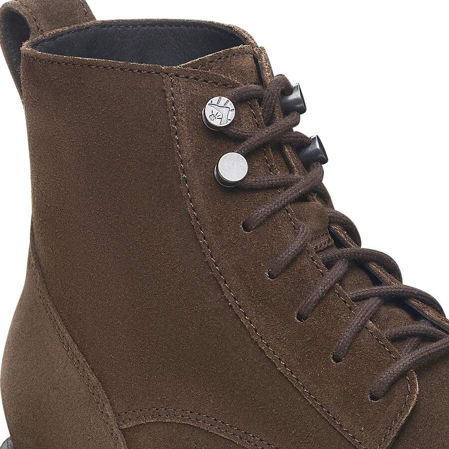Highwood Lace Mid Men Suede Leather - Mocha