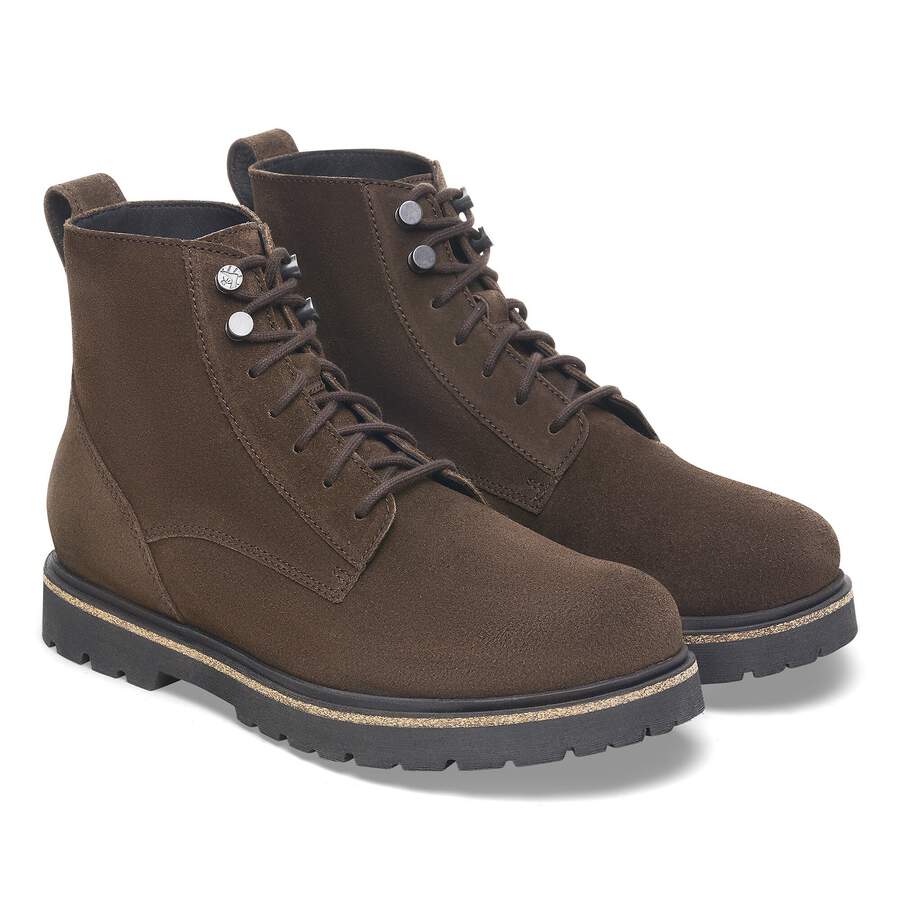 Highwood Lace Mid Men Suede Leather - Mocha