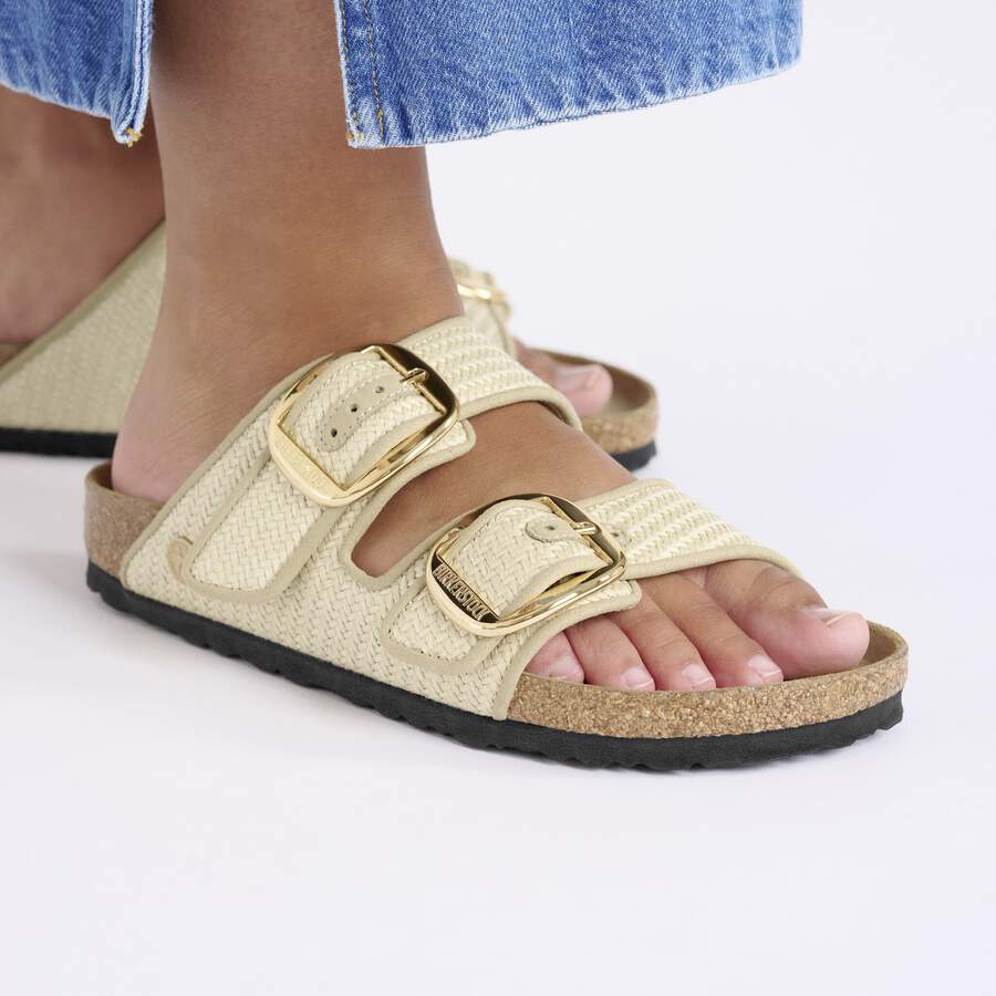 Arizona Big Buckle Raffia Textile - Raffia Naturale