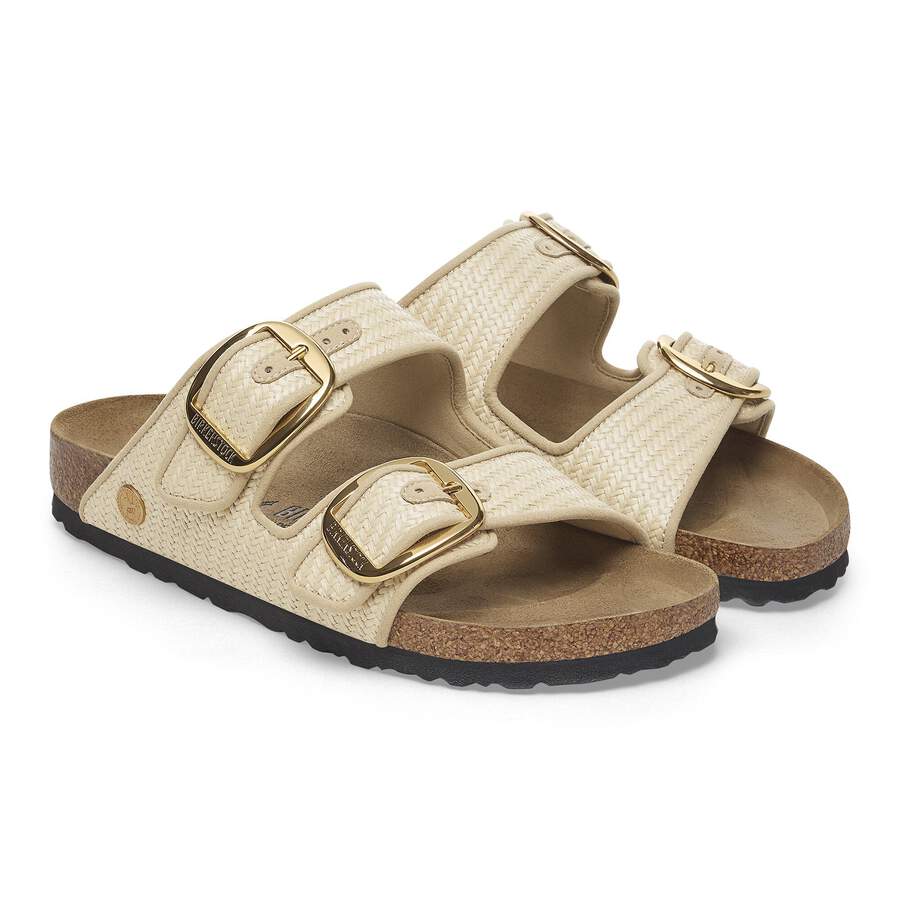 Arizona Big Buckle Raffia Textile - Raffia Naturale