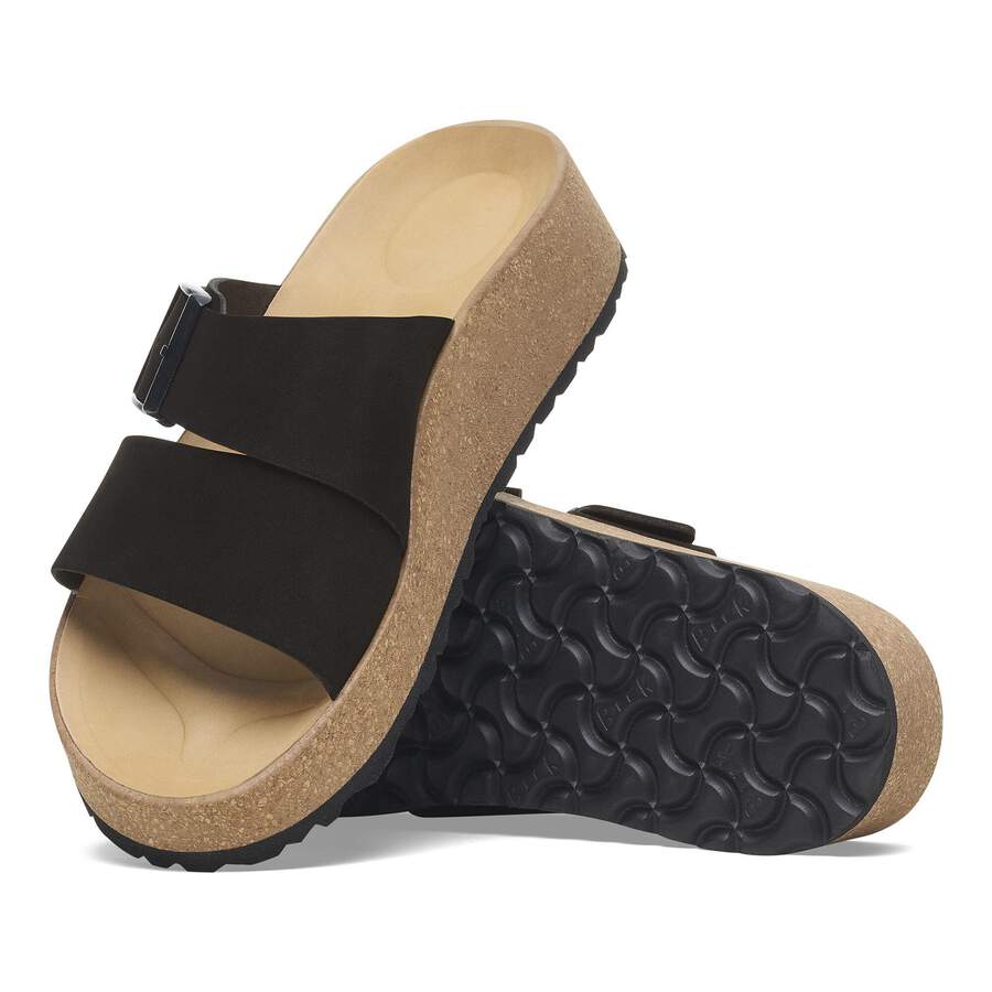 Almina Nubuck Leather - Black