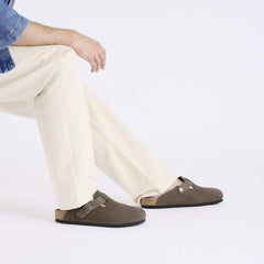 Boston Mixed Leather - Concrete Gray