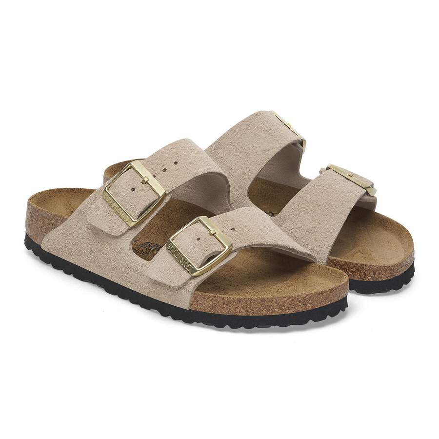 Arizona Suede Leather Taupe - Sandcastle