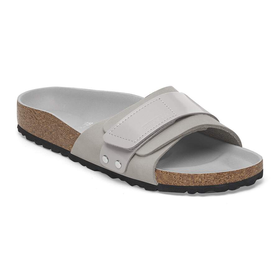 Oita Nubuck Leather - Stone Coin