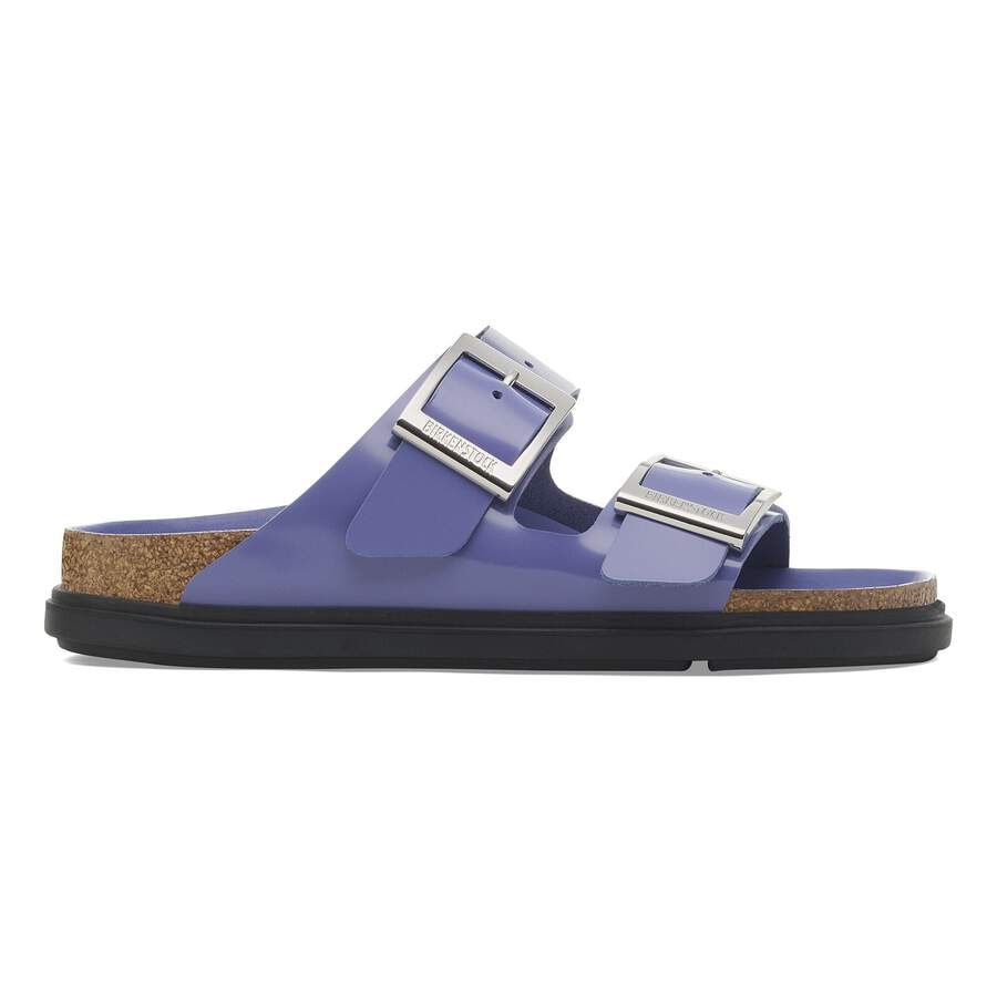 Arizona Droplet Buckle Natural Leather Patent - High Shine Purple Dusk