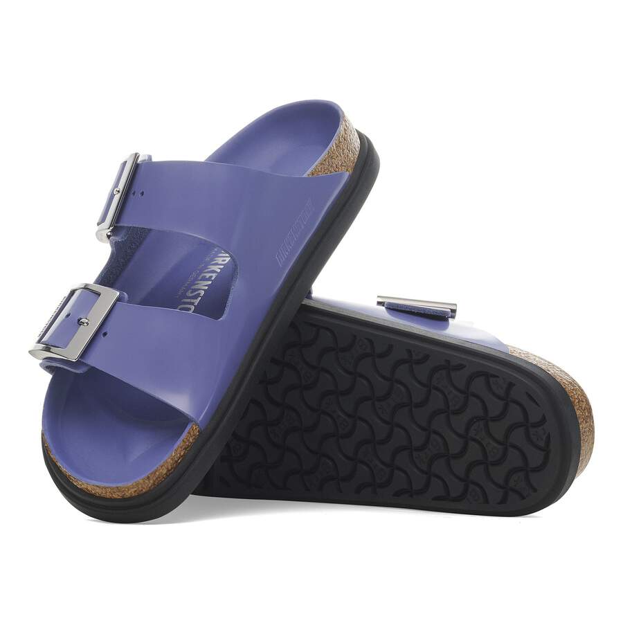 Arizona Droplet Buckle Natural Leather Patent - High Shine Purple Dusk