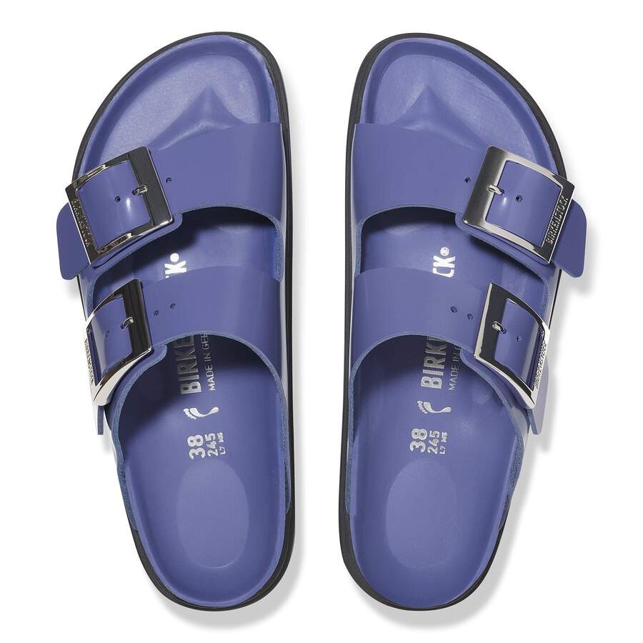 Arizona Droplet Buckle Natural Leather Patent - High Shine Purple Dusk