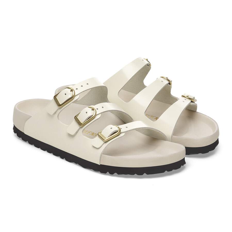 Florida Fresh Natural Leather Patent - High Shine Ecru