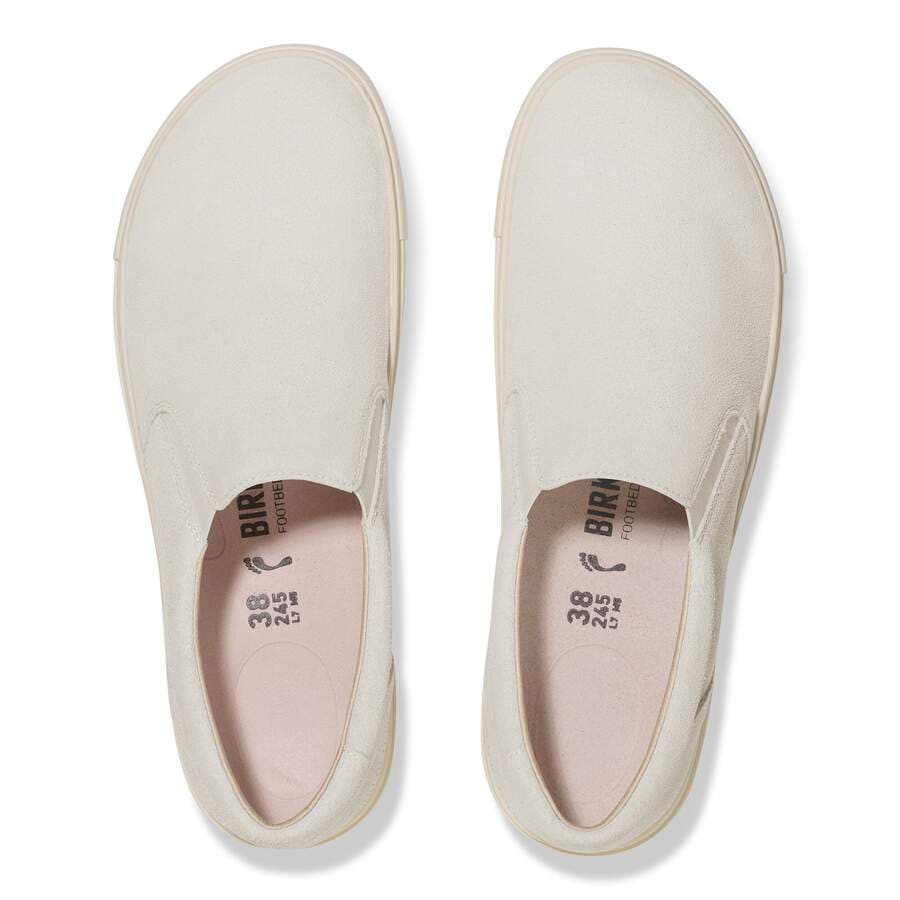 Oswego Suede Leather - Antique White