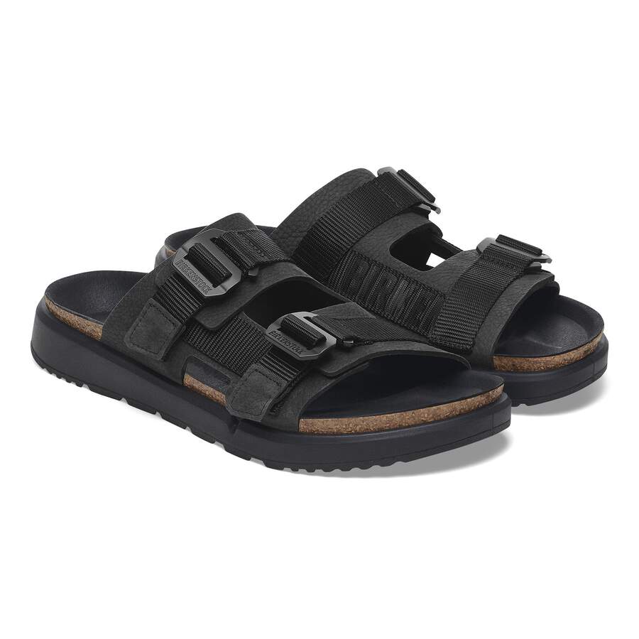 Shinjuku 2 Strap Natural Leather/Textile - Black