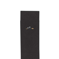 Cotton Ribbed Socks Cotton/Polyamid/Elastane - Black