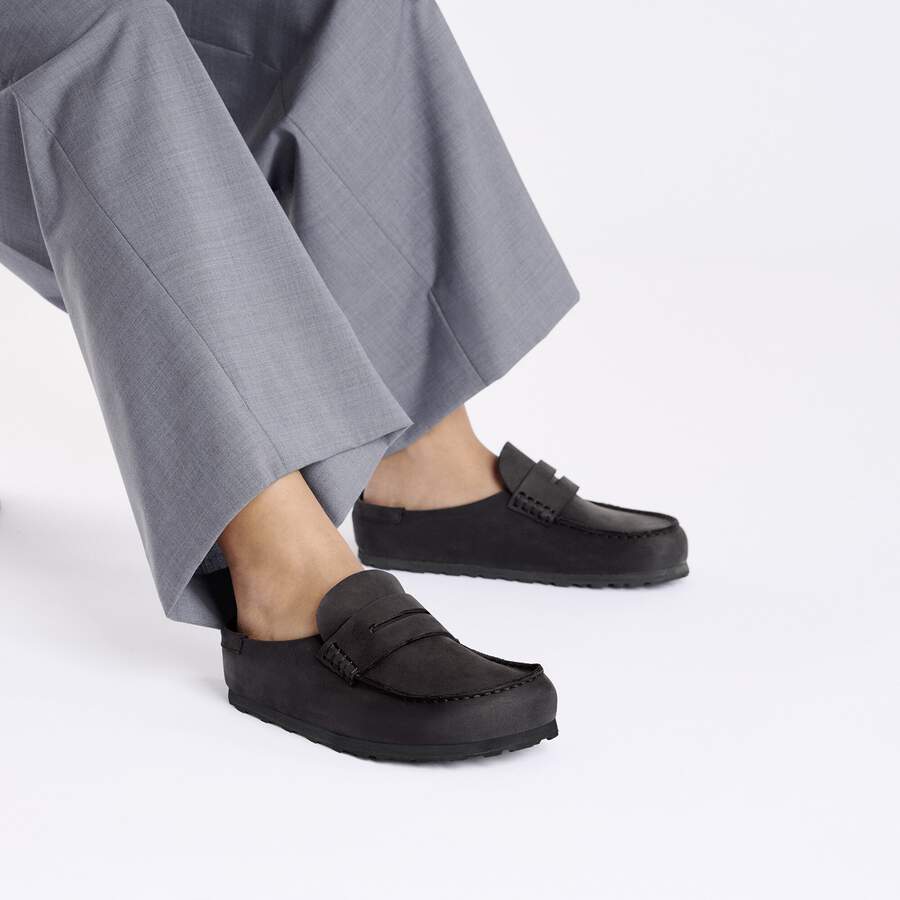 Naples Wrapped Natural Leather Oiled - Black