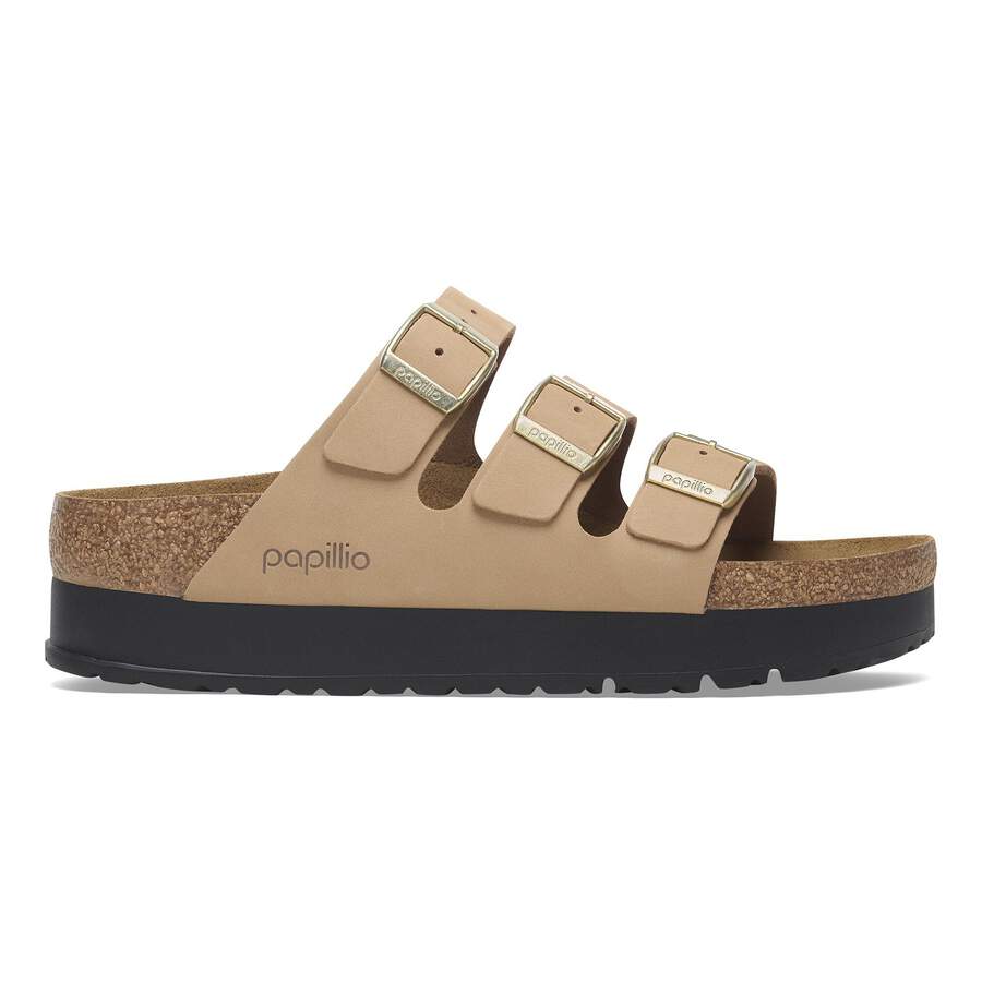 Florida Flex Platform Nubuck Leather - Sandcastle