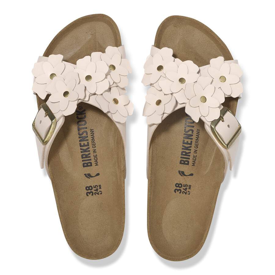 Siena Flower Embellishment Natural Leather - Light Rose