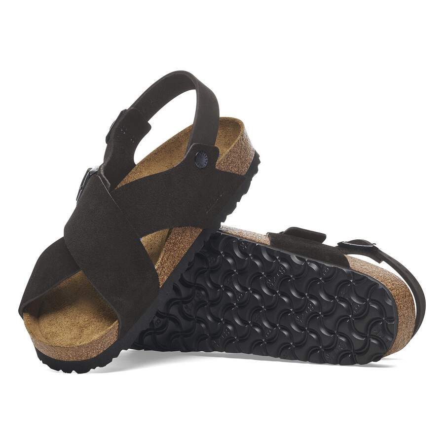 Tulum Soft Footbed Suede Leather Nubuck - Black