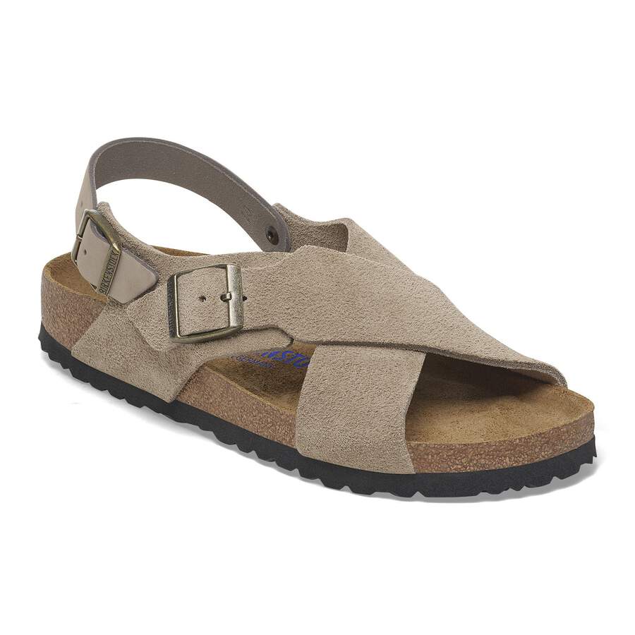 Tulum Soft Footbed Suede Leather Nubuck - Taupe