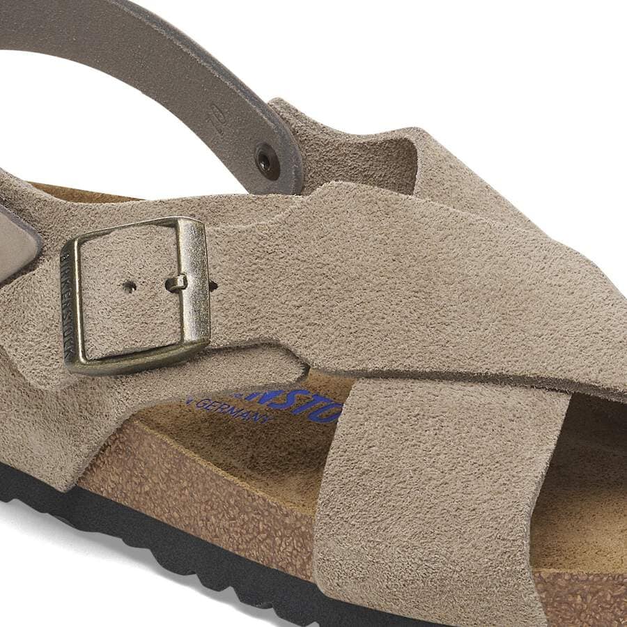 Tulum Soft Footbed Suede Leather Nubuck - Taupe