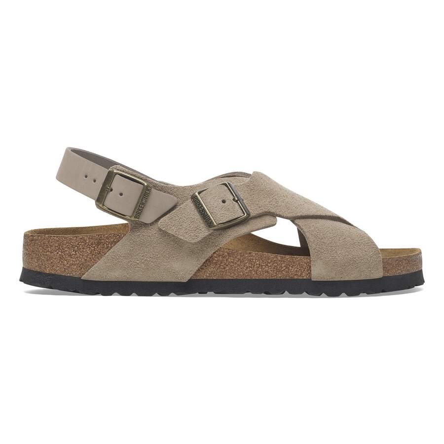Tulum Soft Footbed Suede Leather Nubuck - Taupe