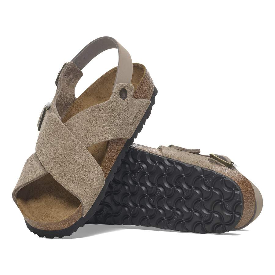 Tulum Soft Footbed Suede Leather Nubuck - Taupe