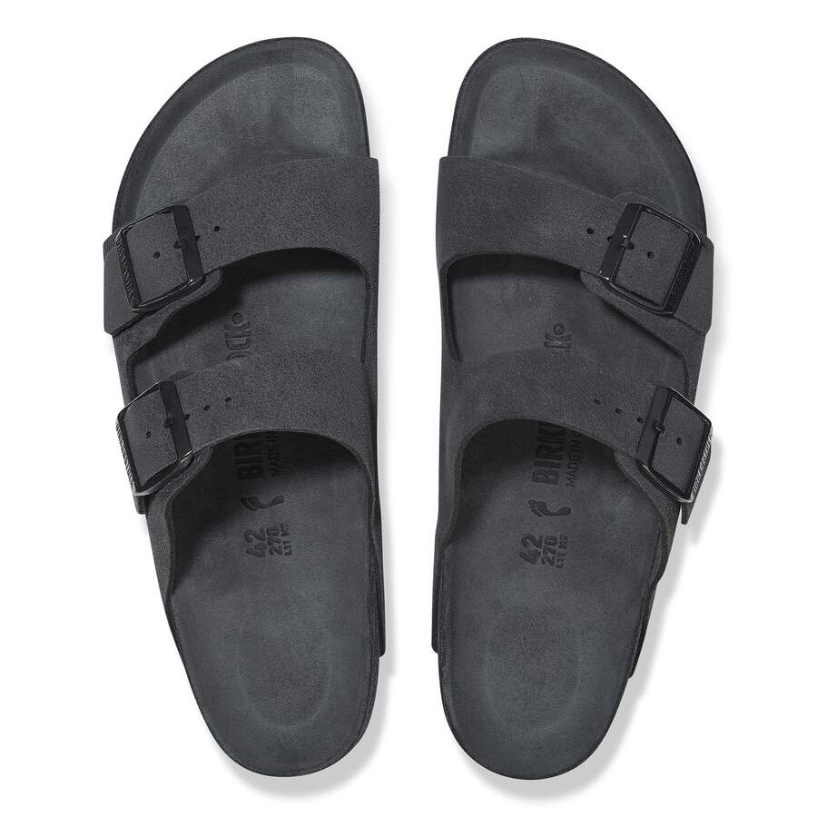 Arizona Suede Leather - Charcoal