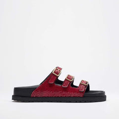 Florida Lined 1774 Natural Leather - Red