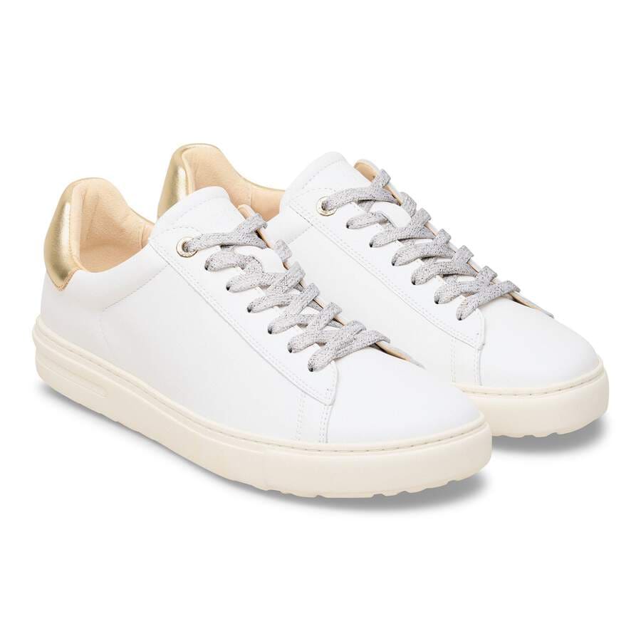 Bend Low Natural Leather - White/Gold