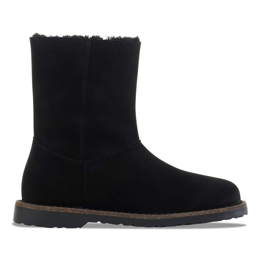 Uppsala Zip Shearling Suede Leather - Black