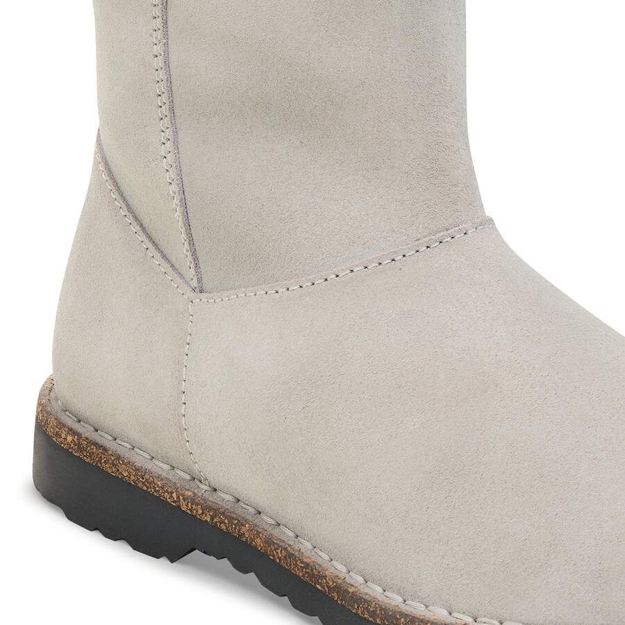Uppsala Zip Shearling Suede Leather - Stone Coin