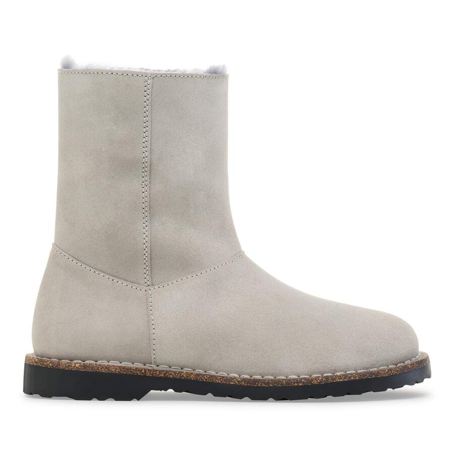 Uppsala Zip Shearling Suede Leather - Stone Coin
