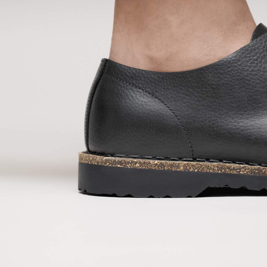 Uppsala Low Natural Leather - Black