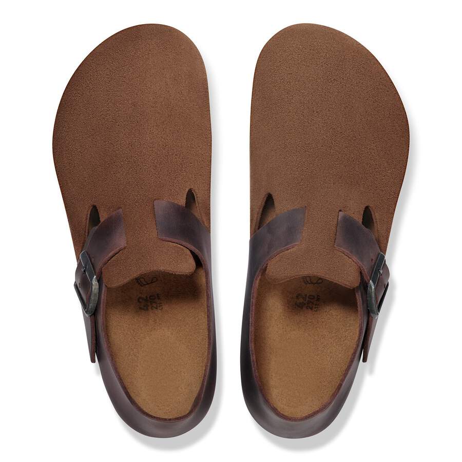 London Mixed Leather - Dark Tea
