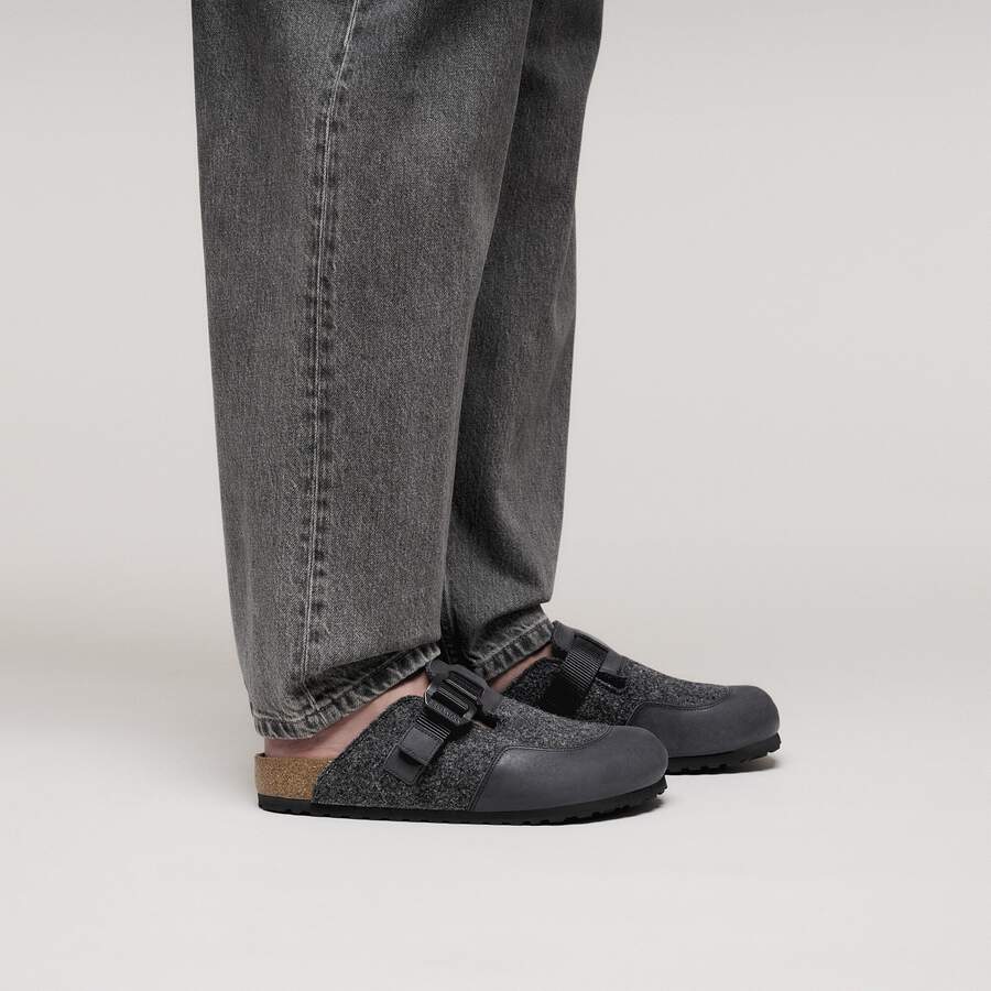 Boston Nova Felt Leather/Textile/Felt - Anthracite