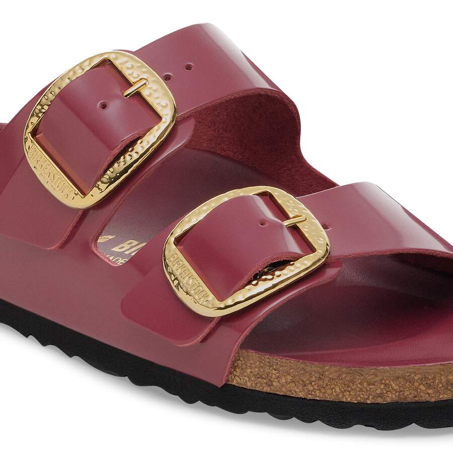 Arizona Big Buckle Natural Leather Patent - Zinfandel High Shine