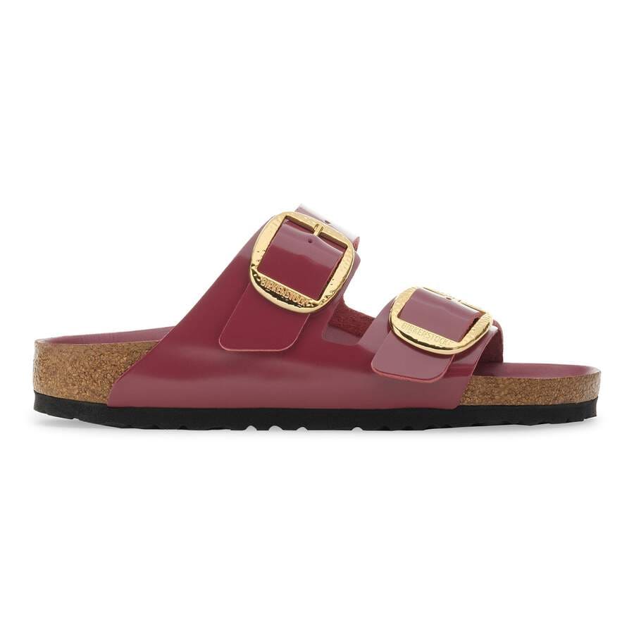 Arizona Big Buckle Natural Leather Patent - Zinfandel High Shine